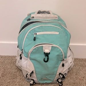 This bag is in really good shape no holes and a few dark spots.